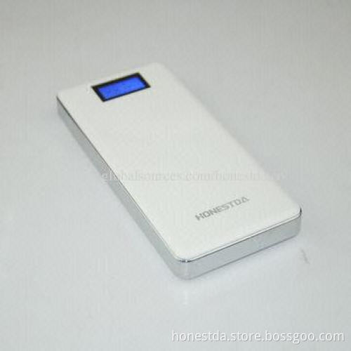 Dual USB Output Slim Power Bank with LCD Power Indicator, Capacity of 8,000mAh